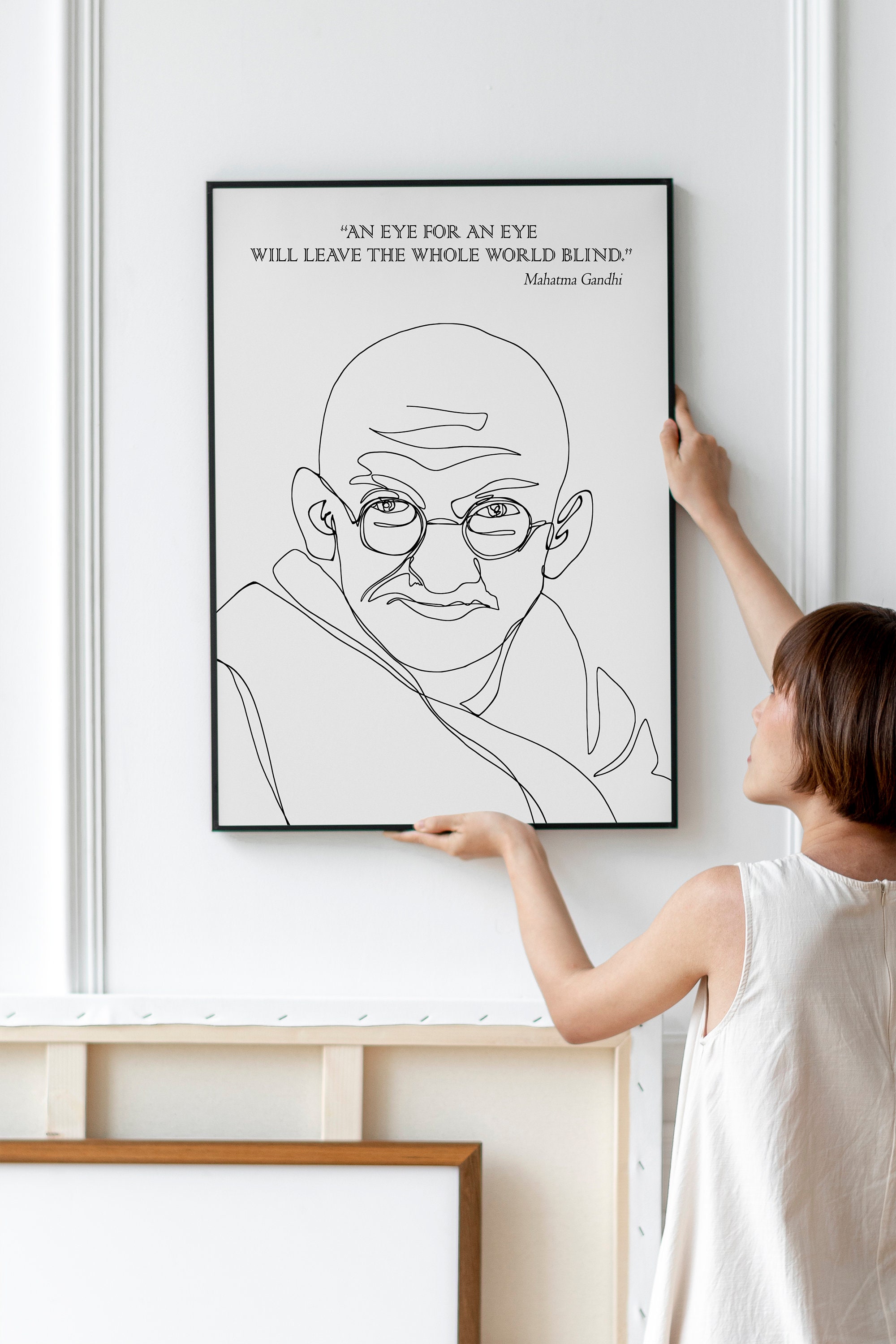 Digital Painting Of Mahatma Gandhi  DesiPainterscom