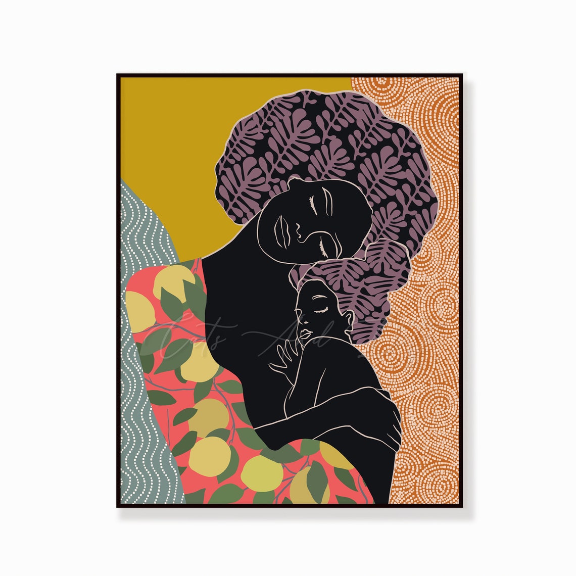 Downloadable Digital Print African Mother and Child Inspired - Etsy