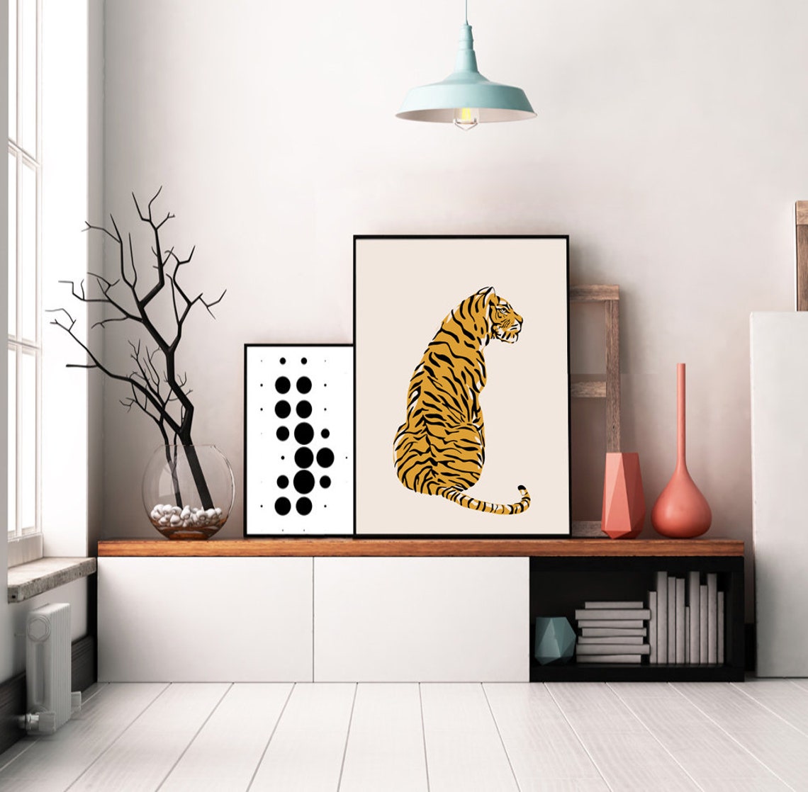 Downloadable Digital Print Tiger Print Modern decor Wall Etsy