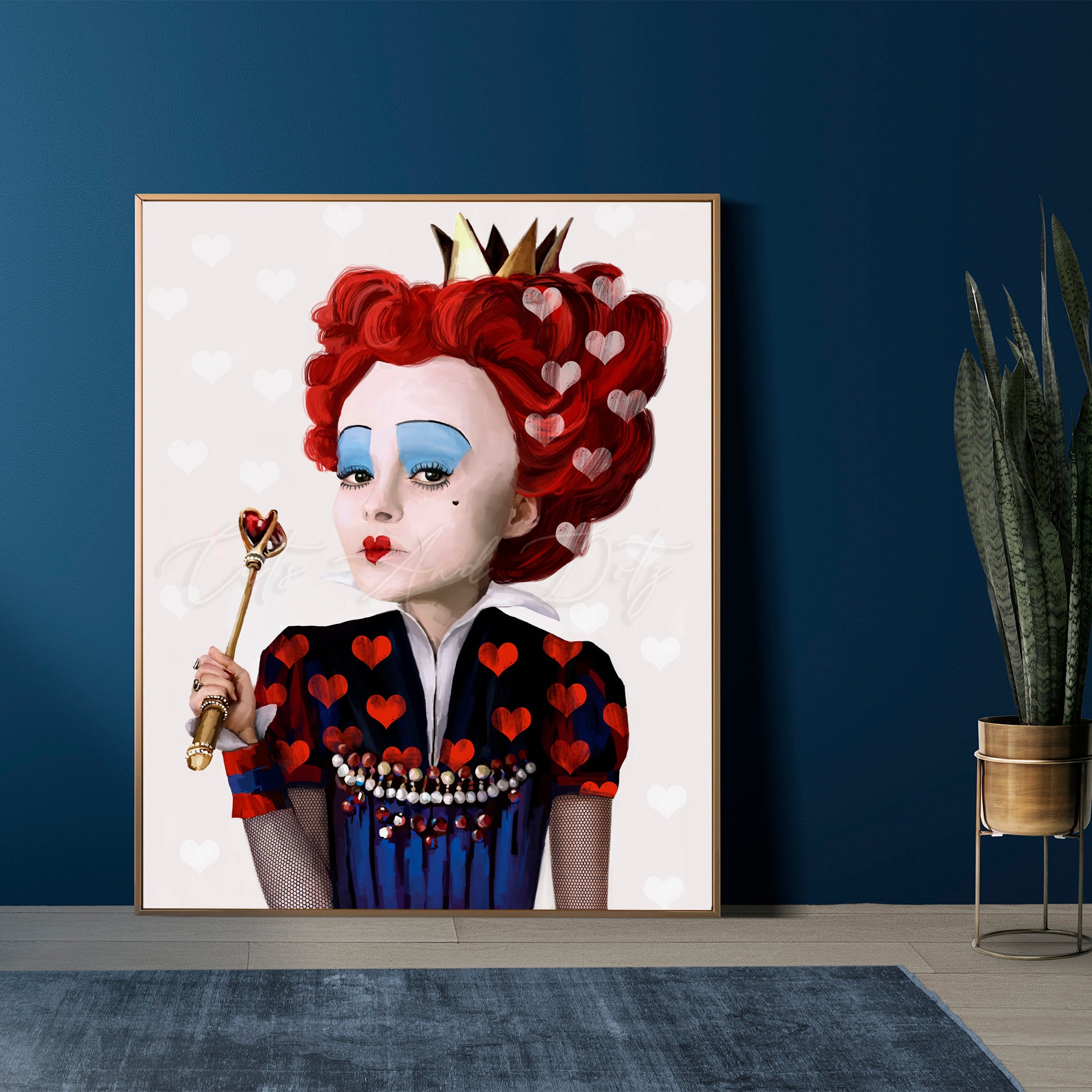 Queen Of Hearts Painting