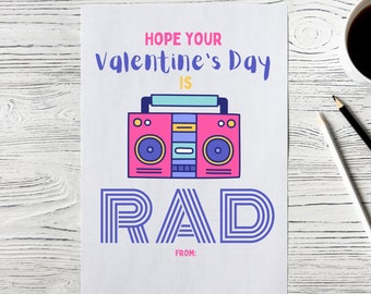 Rad Valentine's Day Card | 80s Valentine's Day Card