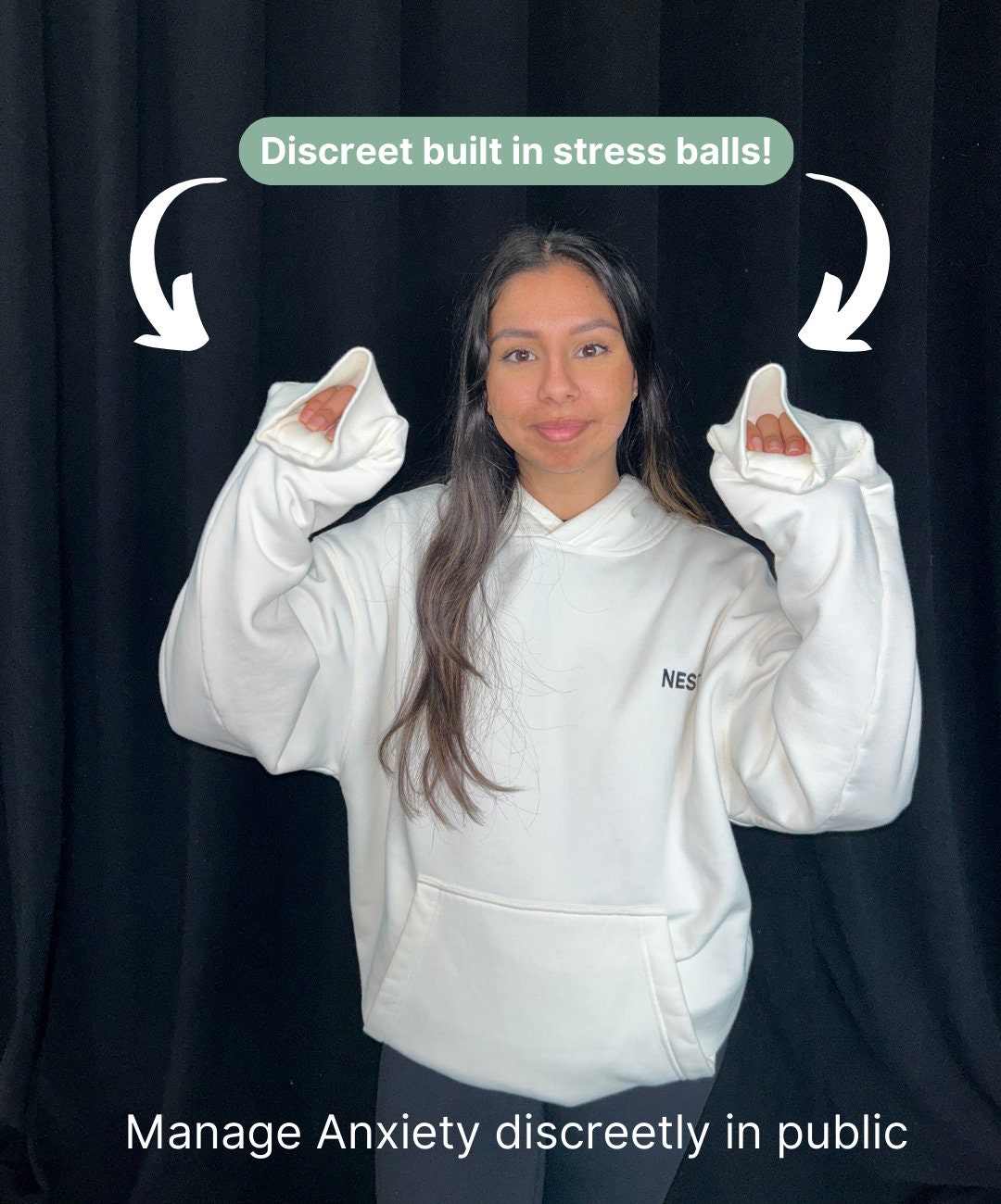 Hoodie With Built in Stress Ball anxiety Hoodie Mental Etsy
