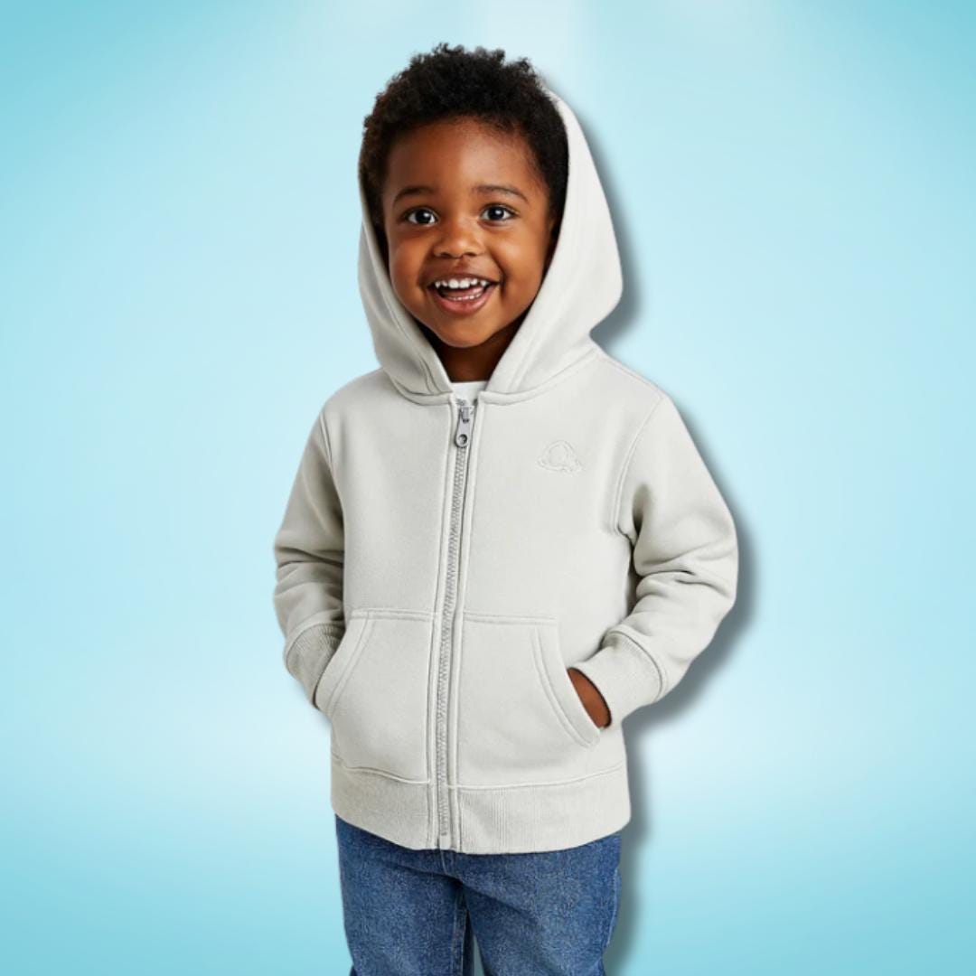 Weighted Kids Zip-up Hoodie With Built-in Fidget Balls for Calming
