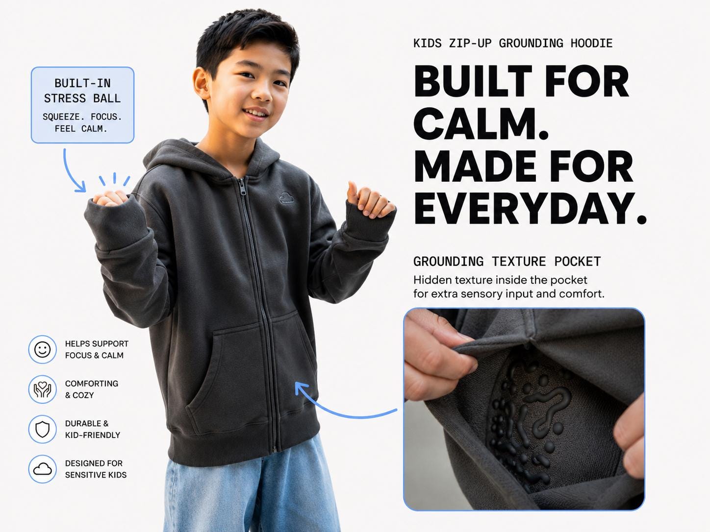 Thumb Hole Hoodie Boys - Etsy