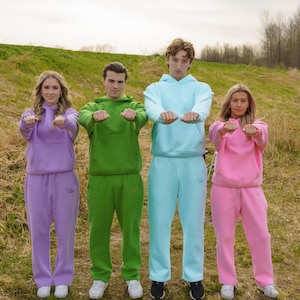 Pastell Hoodie mit abnehmbaren Stressball versteckt | Beruhigende Angst Relief Sweatshirt | Sensorisch freundlicher Hoodie für psychische Gesundheit und sozialen Komfort