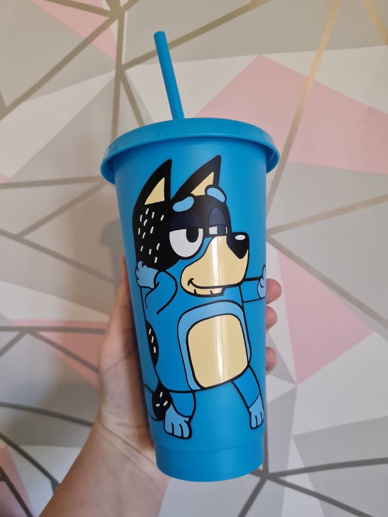 Cartoon Blue Heeler Pup Kids Cup