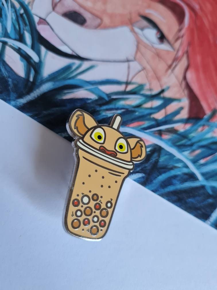 ライオンキングナラ風バブルティースタイルのエナメルピンバッジ
