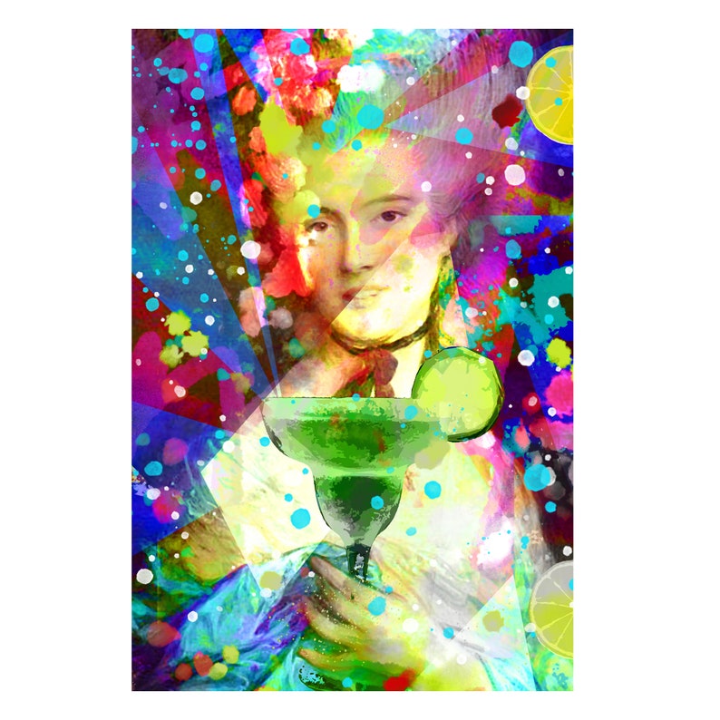 Art deco Margarita MARGARITA Art print MARGARITA canvas POSTER