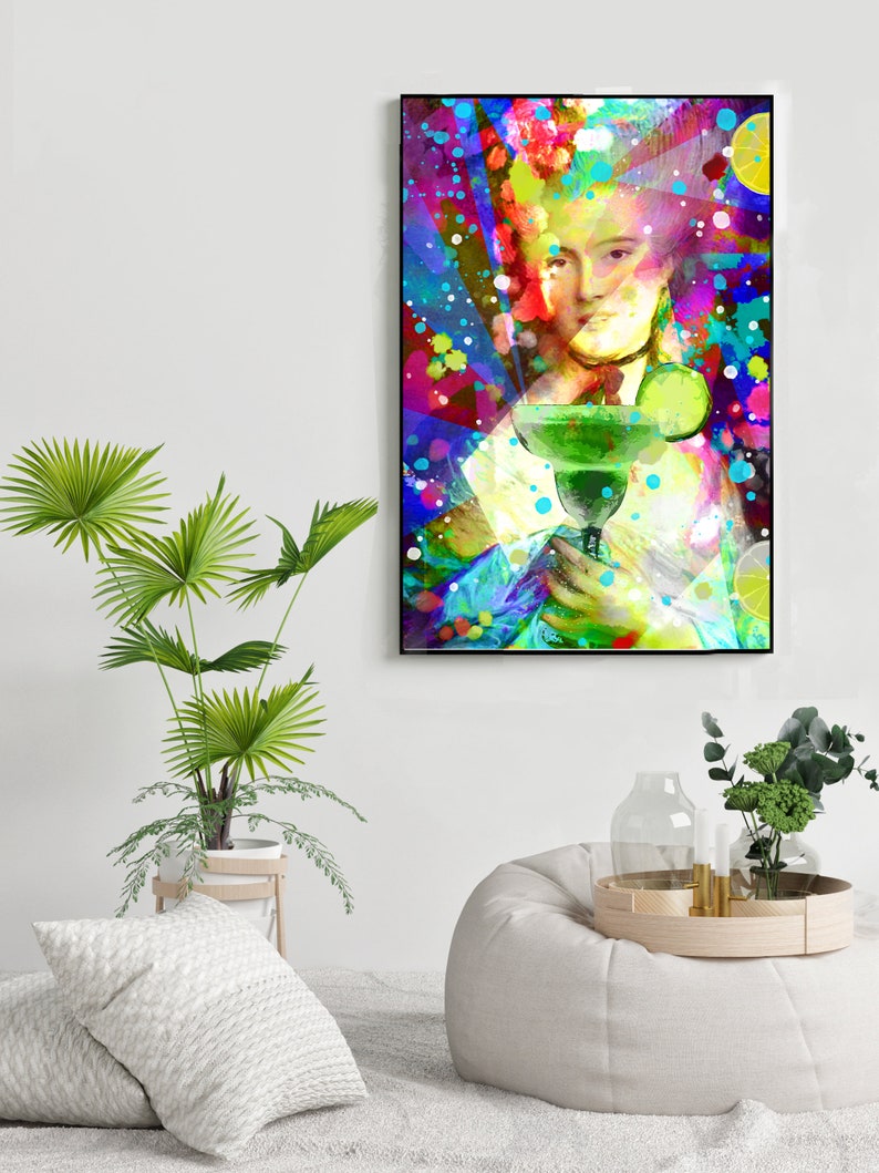Art deco Margarita MARGARITA Art print MARGARITA canvas POSTER