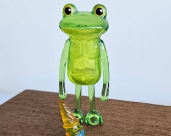 Cute Frog Figure With Dropped Icecream 6cm