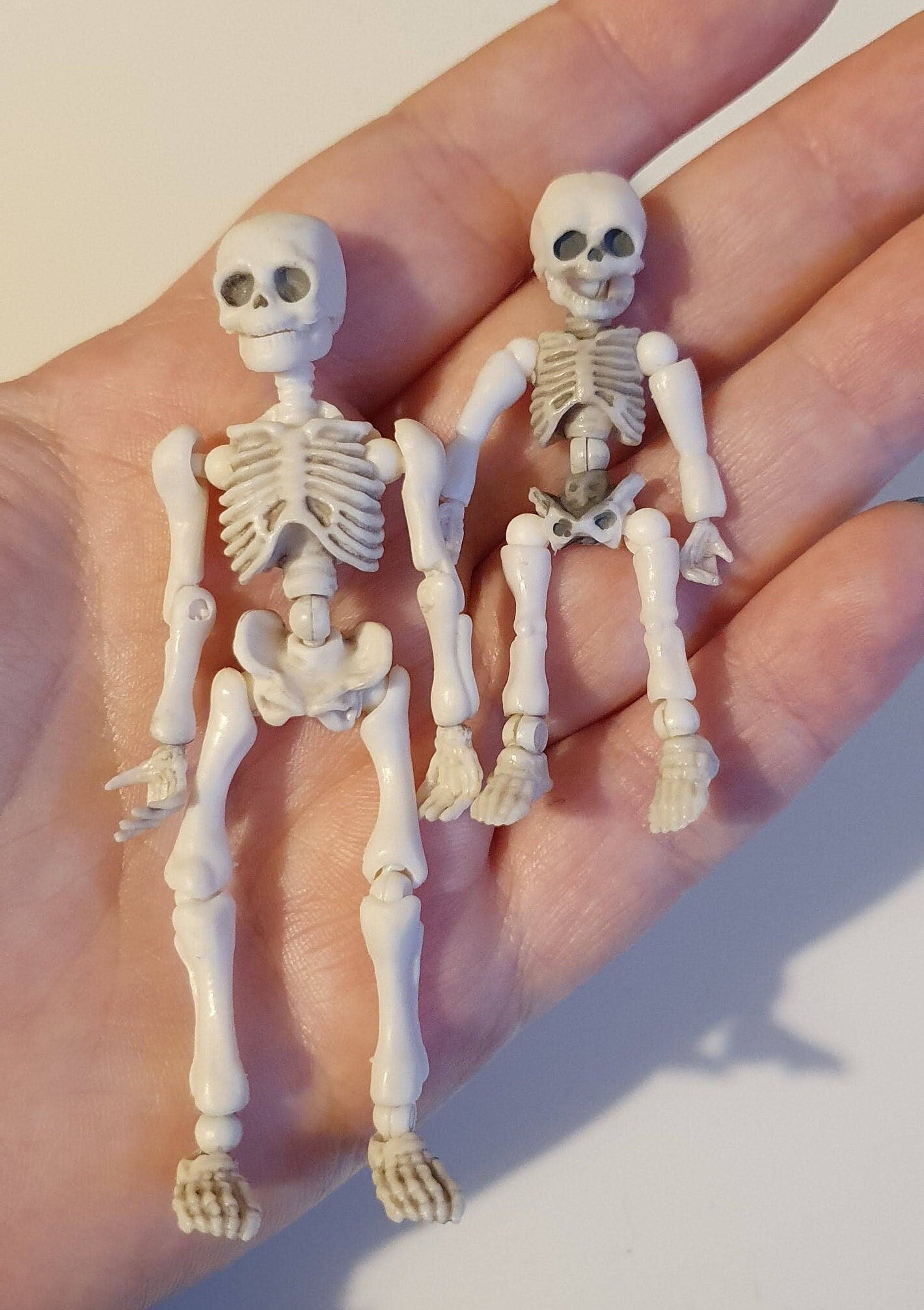 Posable Skeleton vinyl doll framework adjustable armature standable  skeleton