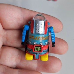 Mini Vintage Retro Robots Figure 4cm Small Mr Atomic