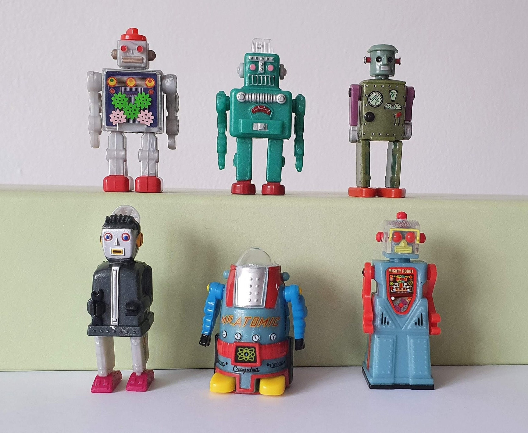 Mini 5cm Retro Style Robots Etsy