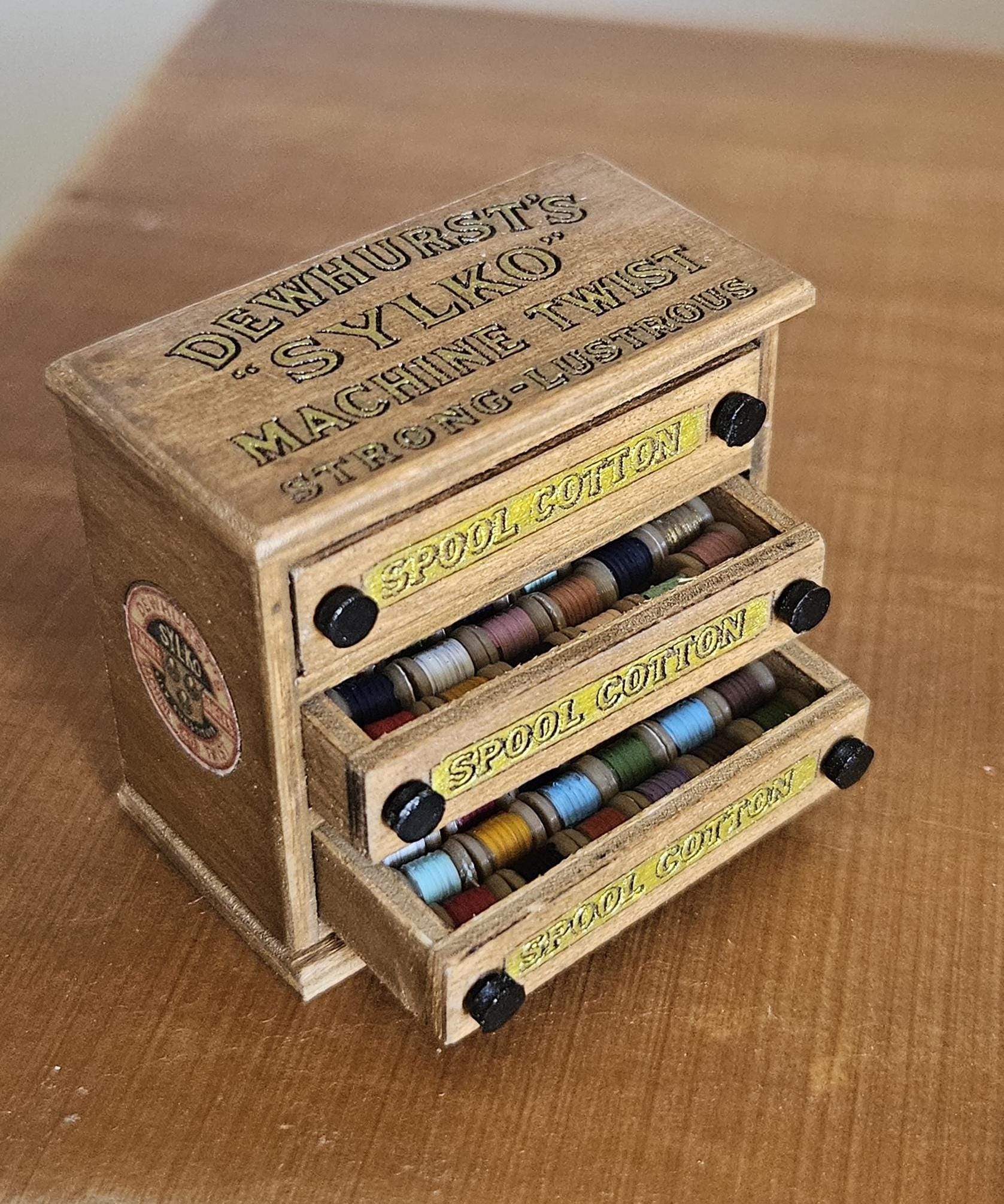 Vintage sewing thread drawers - Etsy 日本