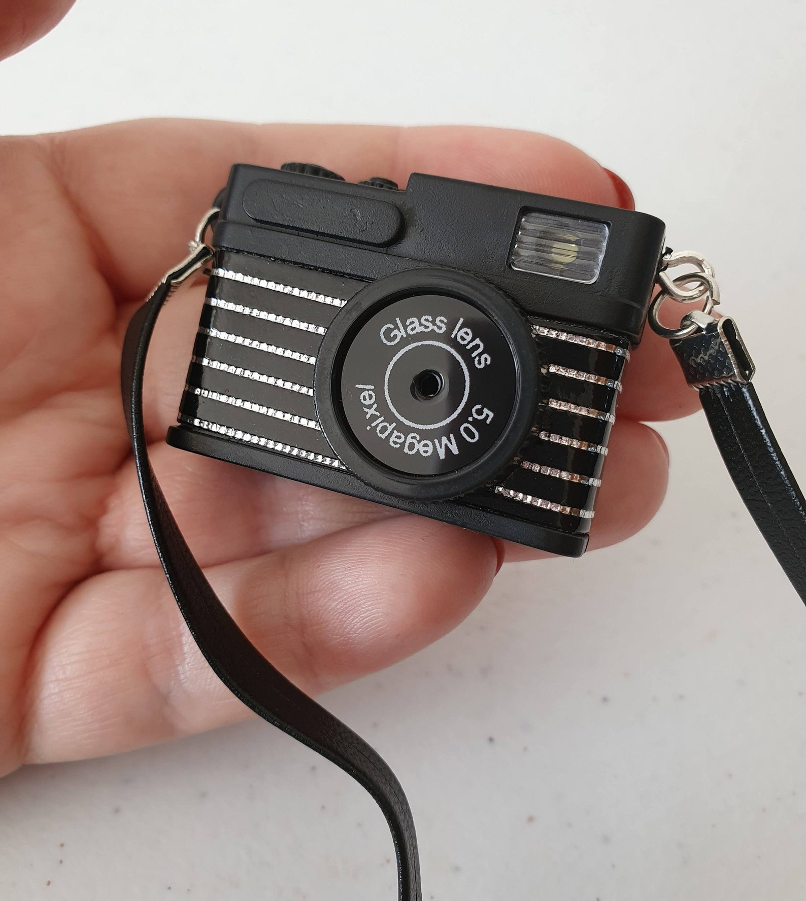 Miniature Mini Retro Vintage Cameras With Strap Also Lights up Etsy