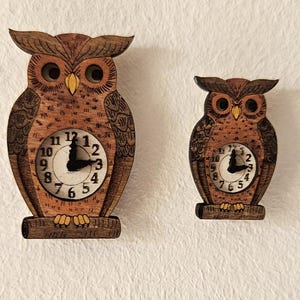 Puppenhaus Miniatur 1/12 1:18 Eule Uhr