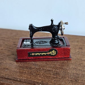 Miniature Singer Sewing Machine For A Dollshouse