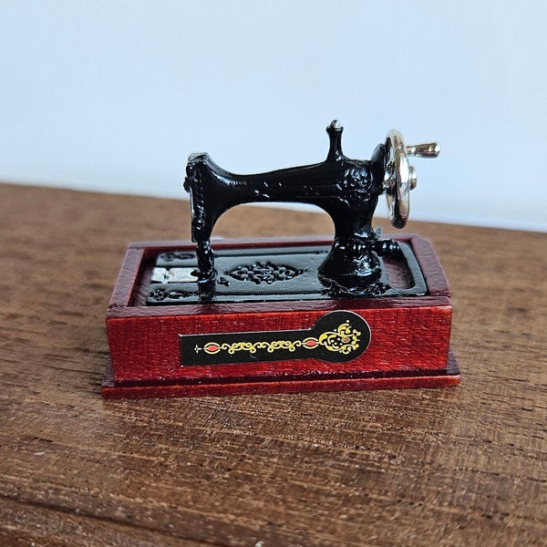 Miniature Singer Sewing Machine For A Dollshouse