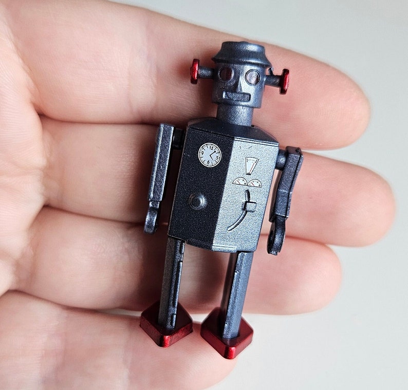 Mini Vintage Retro Robots Figure 5.3cm Robot Man