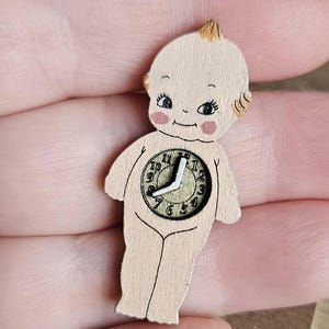 Miniatur Puppenhaus 1/12 Kewpie Uhr