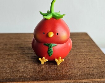 Little Sitting Tomato Bird 5cm