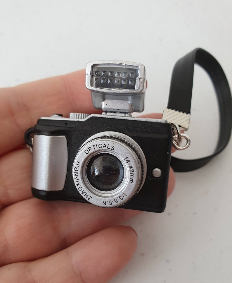 Miniature Mini Retro Vintage Cameras With Strap Also Lights up Etsy