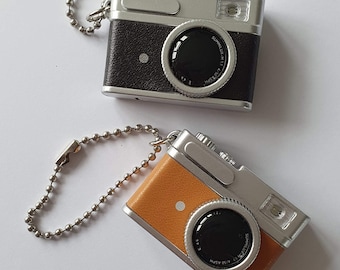 Miniature Mini Retro Vintage Camera Keychain Also Lights Up With Sound