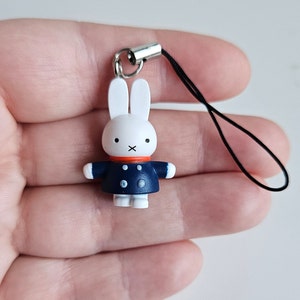 Mini Blue Miffy Keyring Phone Strap