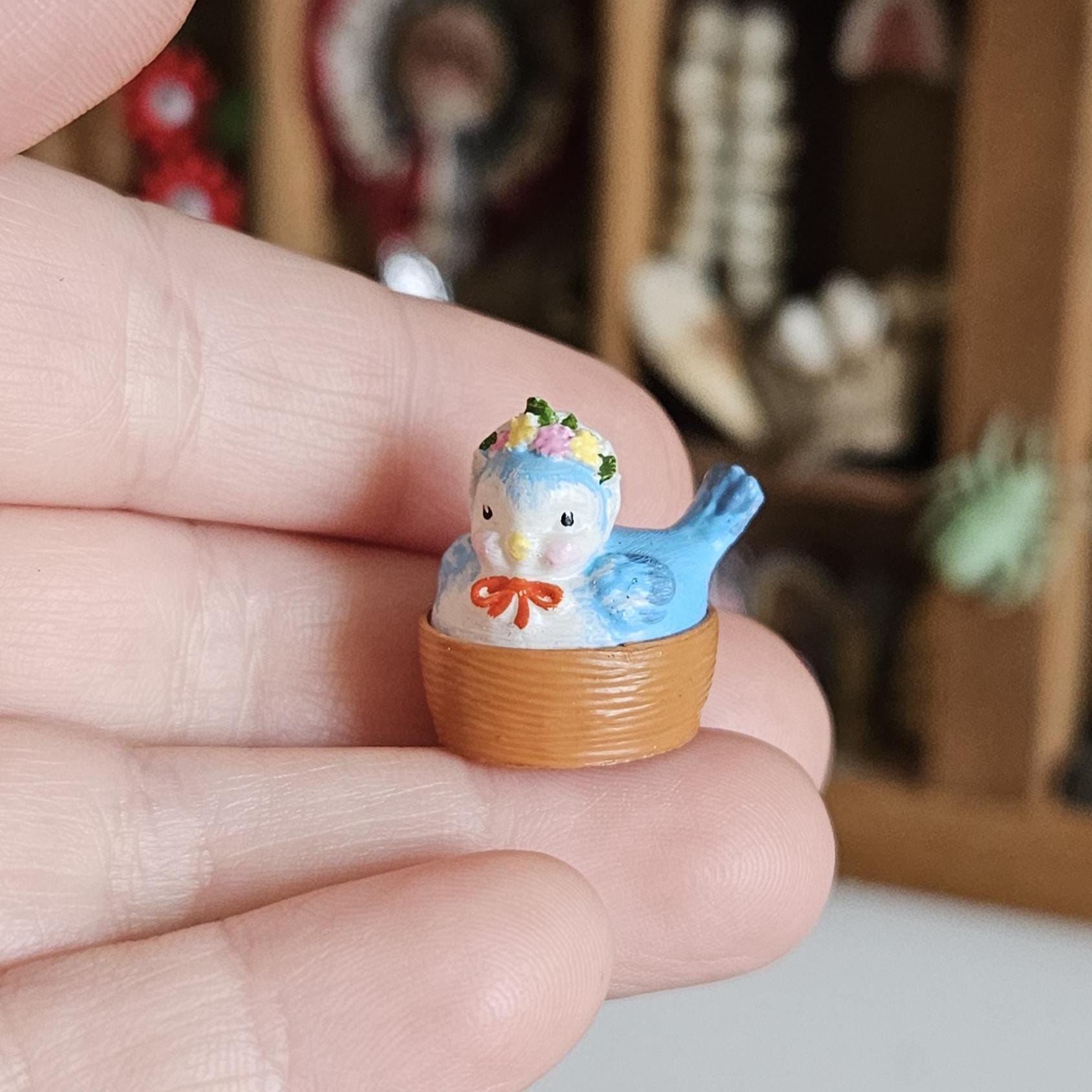 Miniature Dollhouse Bluebird - Etsy Canada