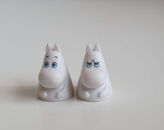 Lot étrange de 2 bustes de Moomin miniatures, 1,5 cm