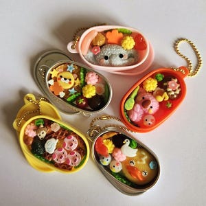 Mini Japanische Bento Box Schlüsselanhänger