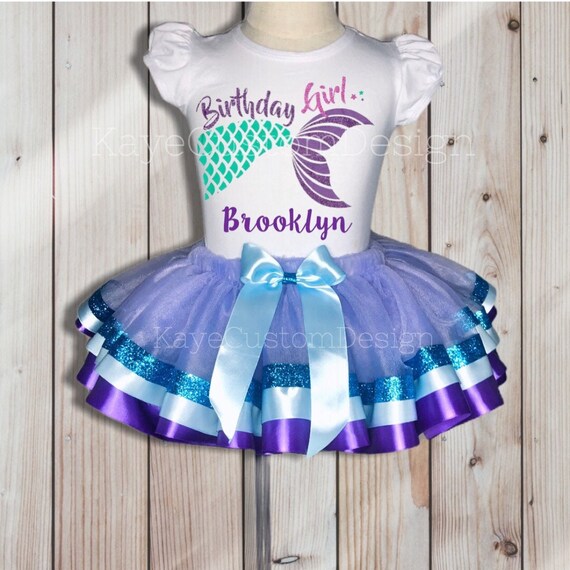 mermaid birthday girl outfit