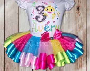 Baby Shark Birthday Outfit Girl Etsy Baby Shark Birthday Outfit Girl Etsy