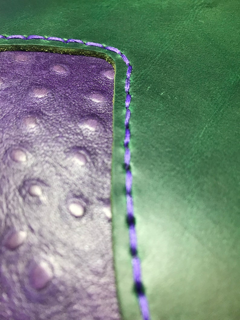 Green /& Purple Hip BagPurse with Shoulder Strap