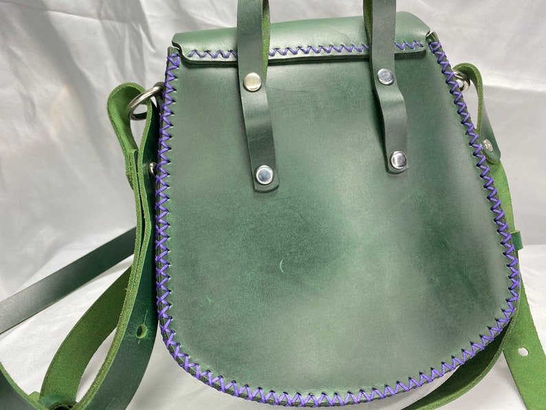 Green /& Purple Hip BagPurse with Shoulder Strap