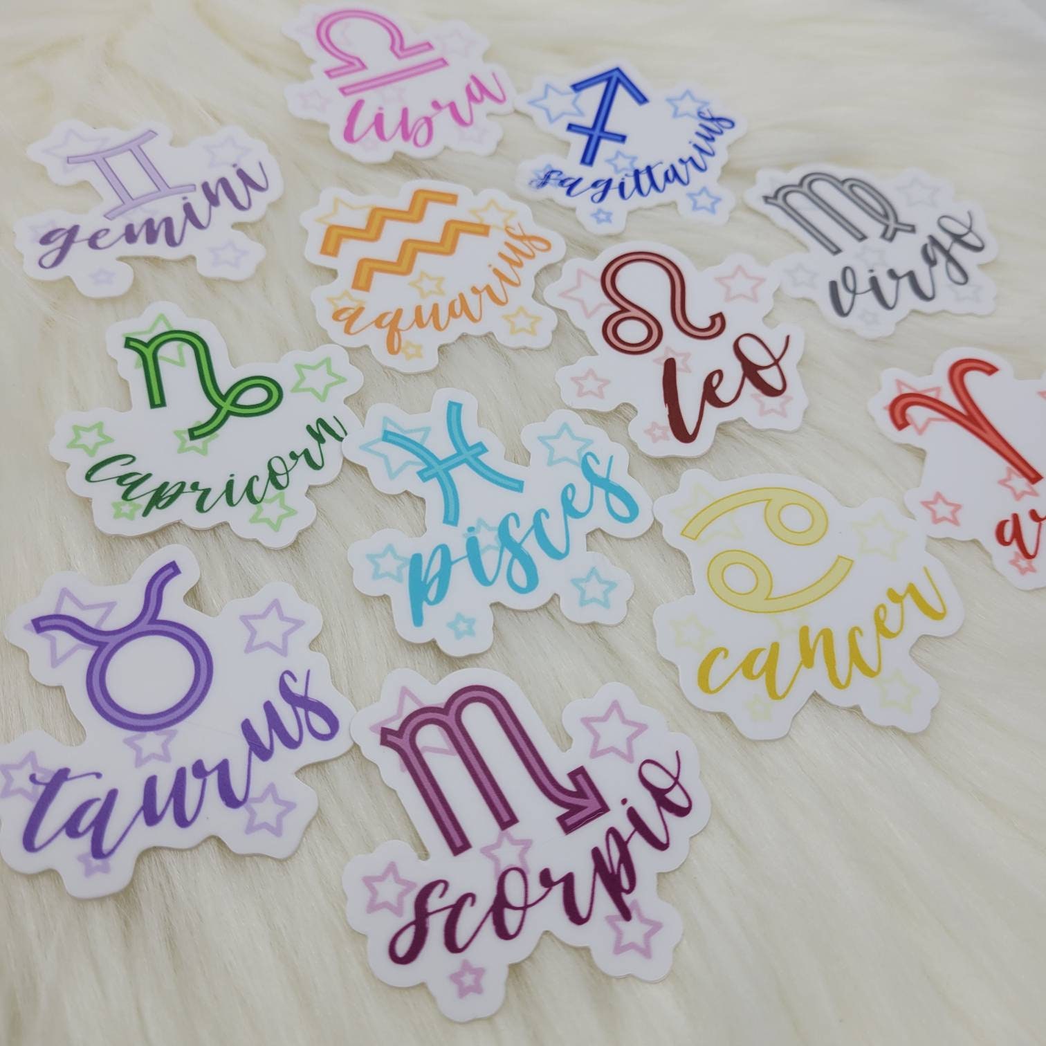 ZODIAC STICKERS Astrology Sticker Die Cut Sticker Stickers Etsy