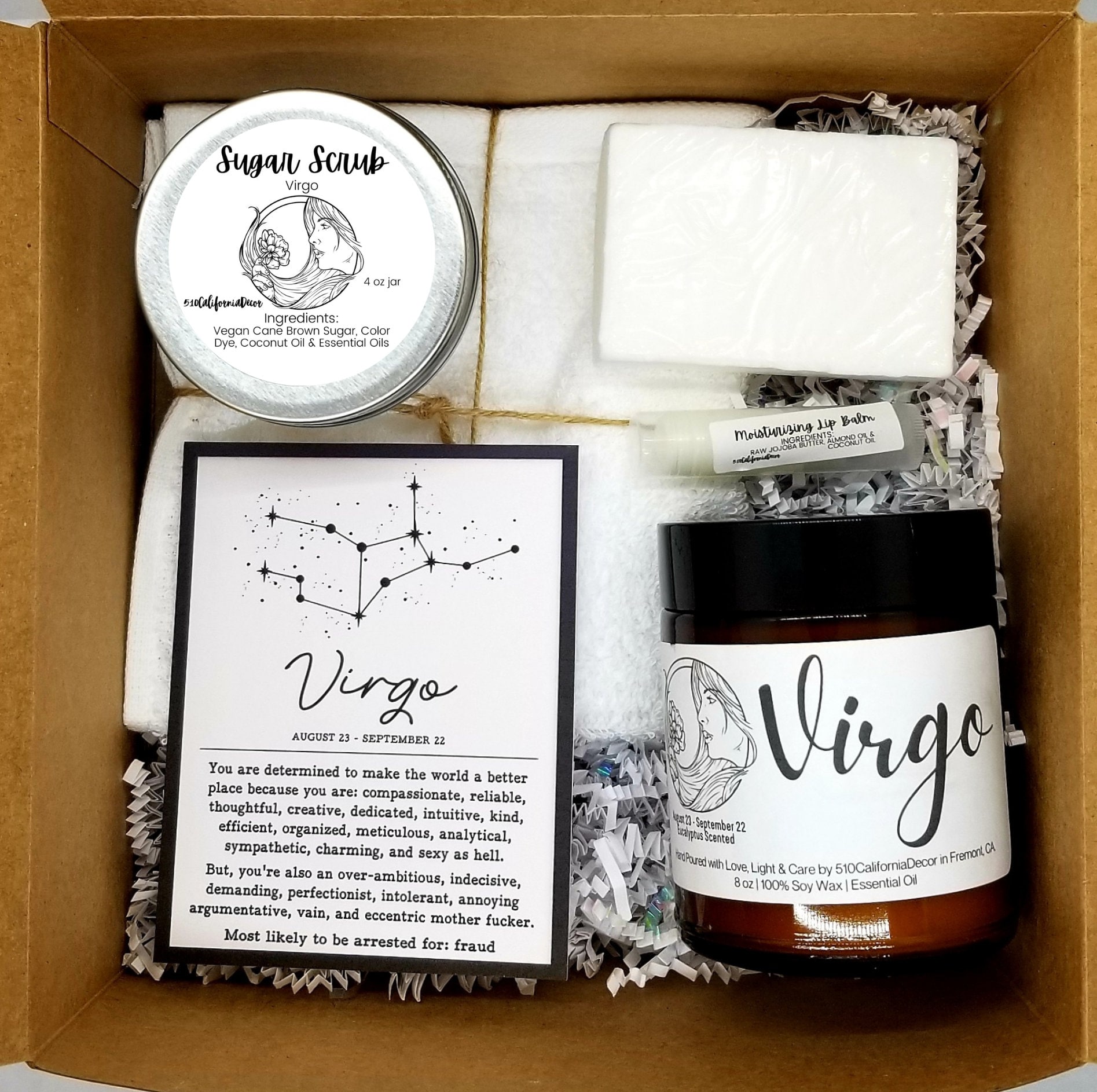 VIRGO GIFT BOX Zodiac Gift Box Gift Box for Her Astrology Etsy