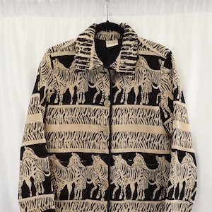 ジャケット・アウター vintage zebra jacket Vintage Zebra Jacket - Etsy