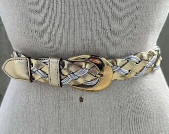 Vintage 90s Gold & Silver Mixed Metal Belt Vintage 90s Gold & Silver Mixed Metal Belt | eBay main image 3