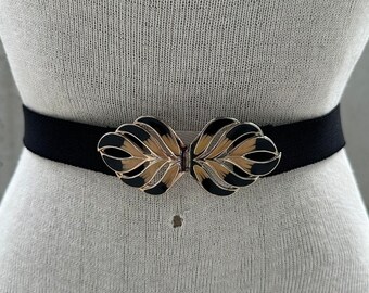 Vintage Day Lor Navy Blue Belt With Blue and Gold Swirl  display picture 2