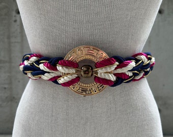 Vintage Carolyn Tanner Designs Inc. Atlanta, GA Anchor Braided Ajustable Belt Carolyn tanner designs inc - Gem main image 3