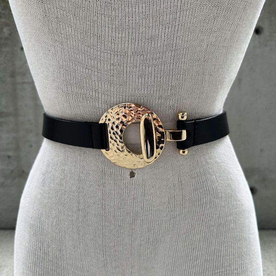 1990s Chicos Belt, Adjustable Black Split Leather, Classy  display picture 1