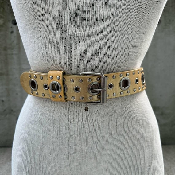 小物 archive eyelet leather belt Y2K AE Y2K Grommet Belt