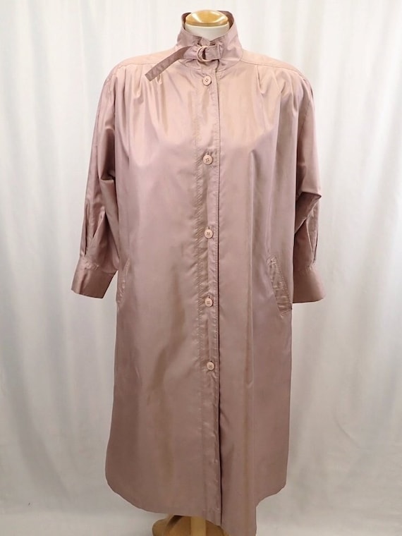 Vintage 80s Eaton Select coat, rose tan tent trenc