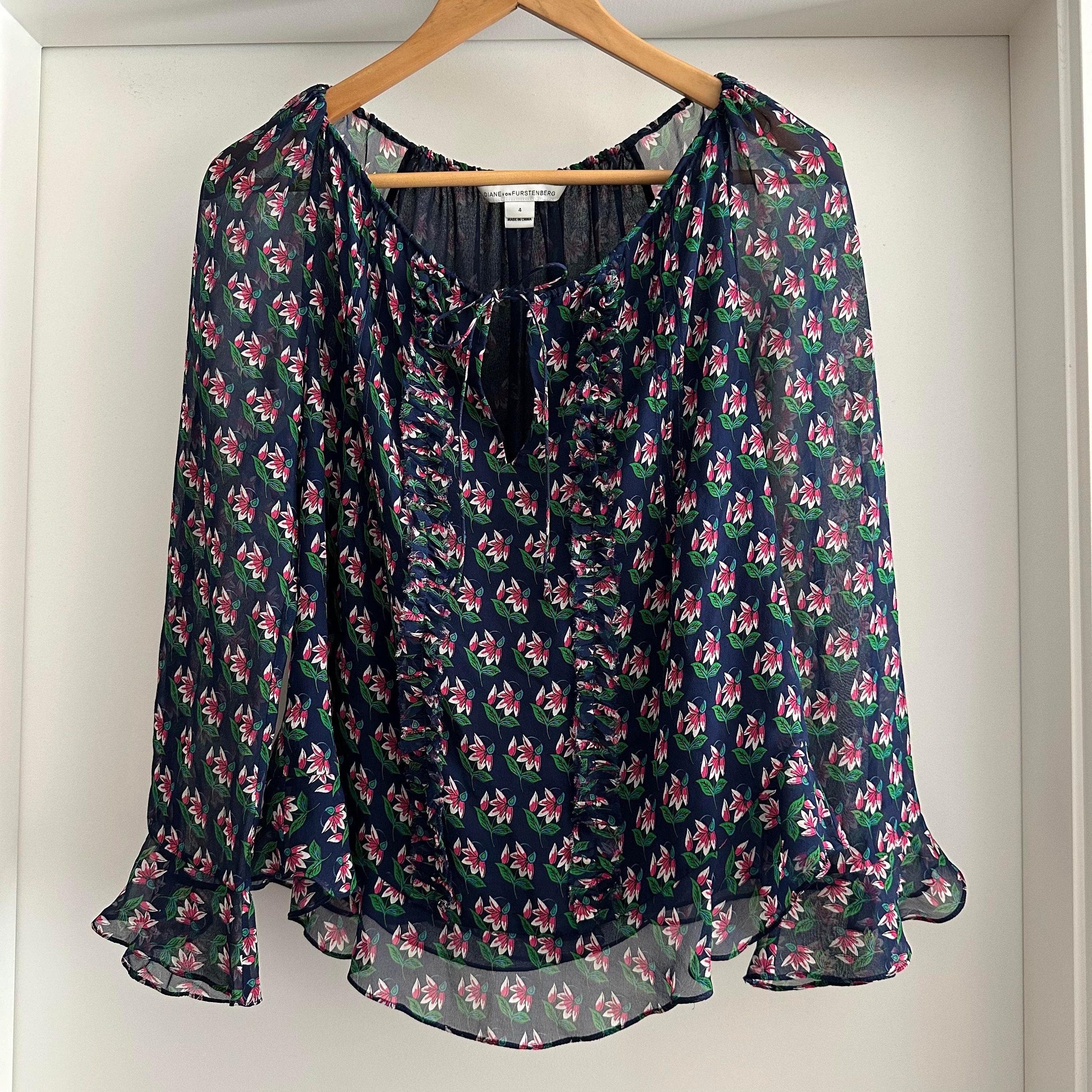 CHEMISIER Diane Von Furstenberg En Mousseline De Soie - Taille 4 - NEUF Avec étiquette