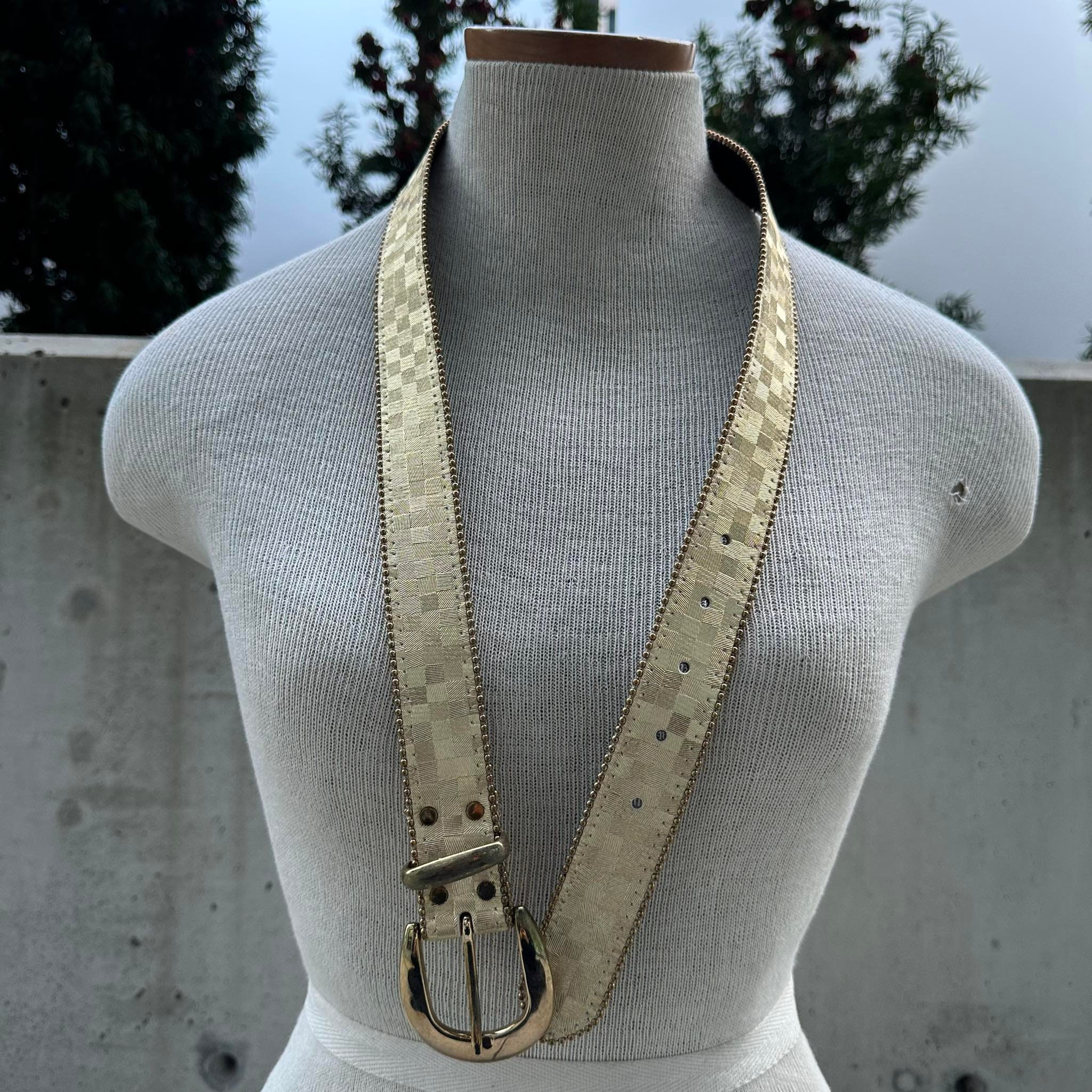 Vintage 80s Elite Fresno California Belt, Checkered Gold Tone Belt, Iridescent Metallic Waist Wear, Disco Fashion, Studio 54, Statement Belt - Etsy Vintage 80s Elite Fresno California Belt, Checkered Gold Tone Belt, Iridescent Metallic Waist Wear, Disco Fashion, Studio 54, Statement Belt - Etsy