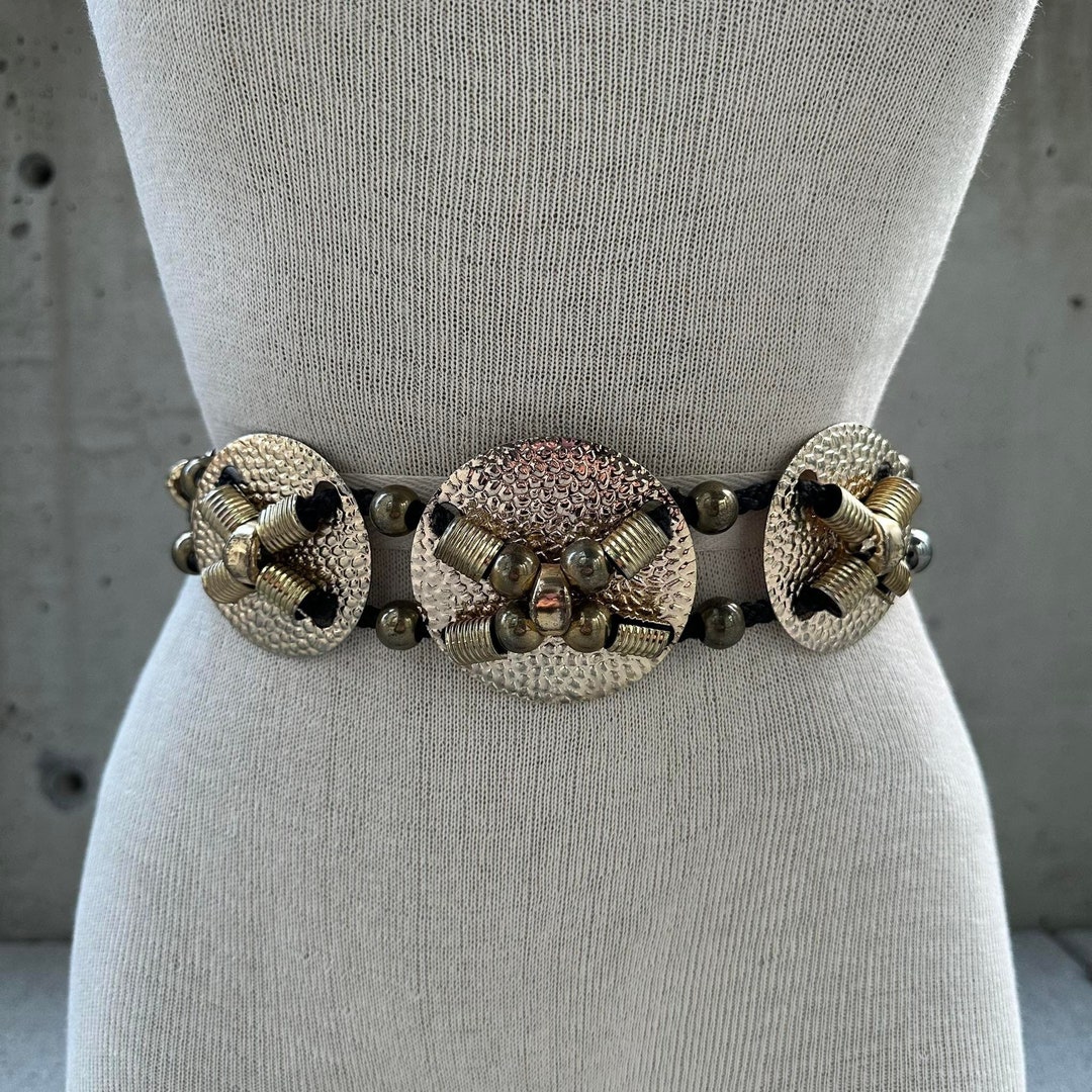VINTAGE Filigree Medallion Concho Metal Chain Belt Boho Western Festival Y2k Y2k Concho Belt - Etsy main image 3