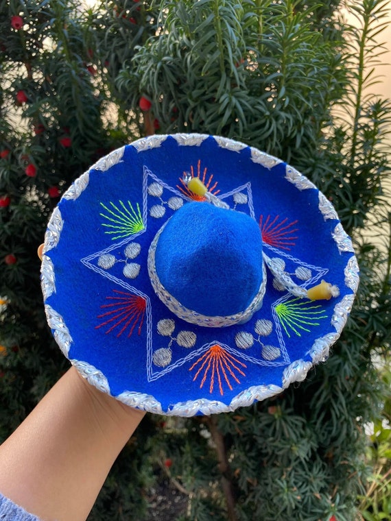 Vintage Mariachi Felt Sombrero Mexican 