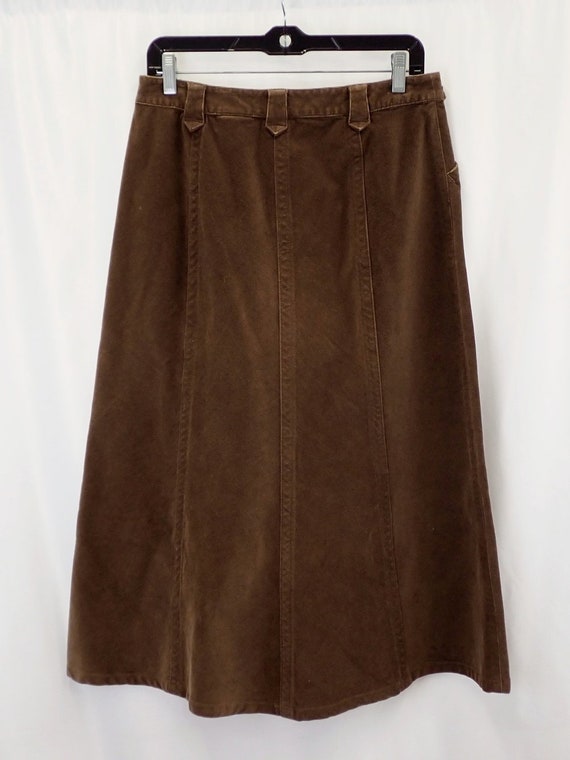 Corduroy skirt mid length 2025