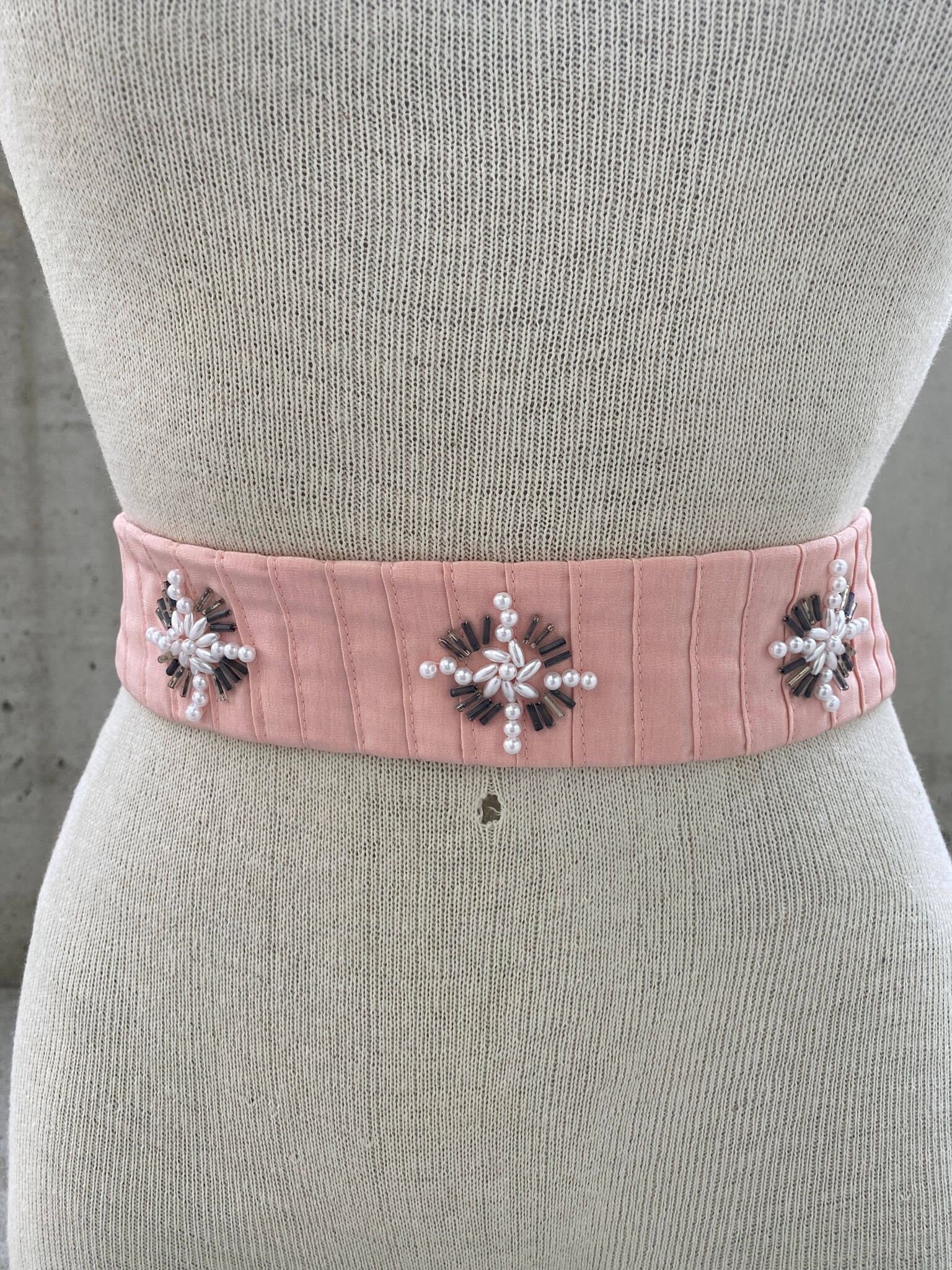 Boutique fully beaded and sequined belt with Velcro closure MDB Brand Men main image 2